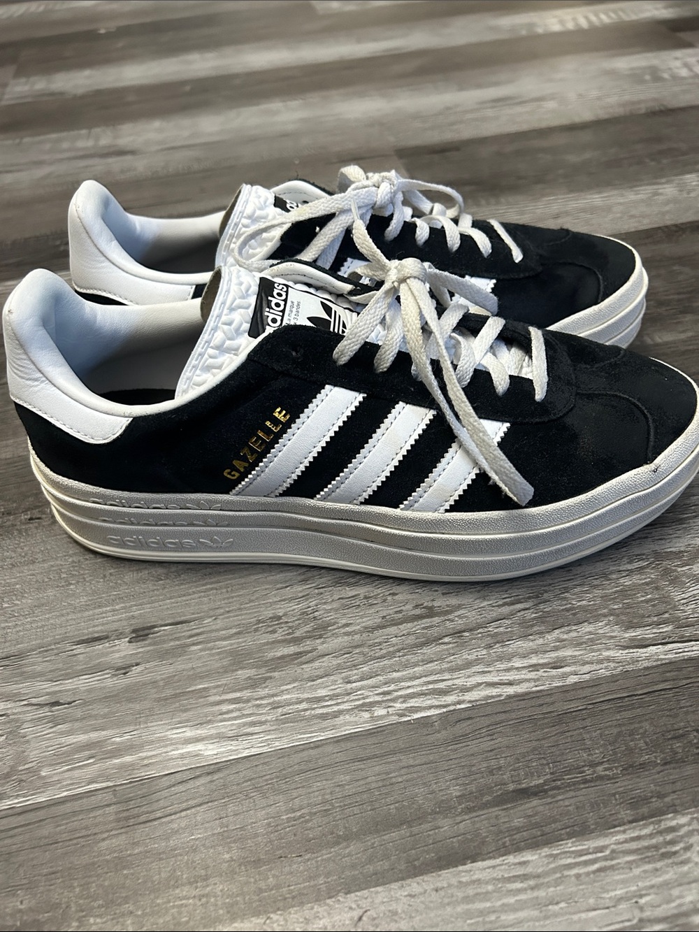 adidas Gazelle Women’s Black & White Low-Top Sneakers